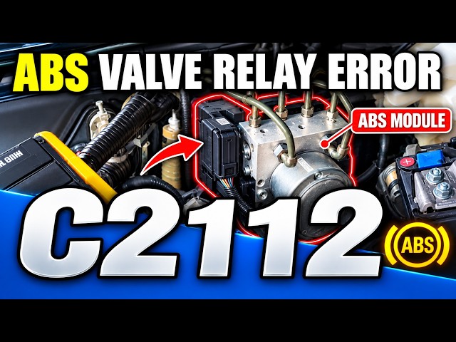 ABS Valve Relay Error Fault Diagnostic | C2112 ABS Fault Code