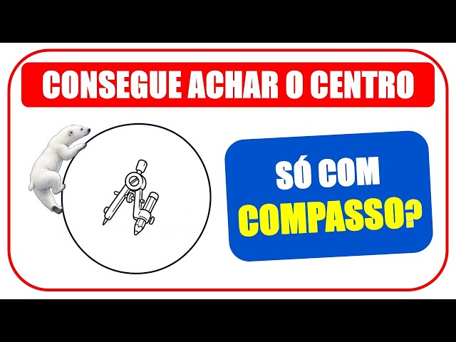 How to find the center of a circle using only a compass?