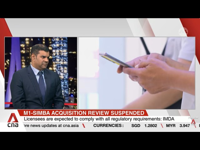 IMDA suspends assessment of telco Simba's proposed acquisition of M1 until further notice