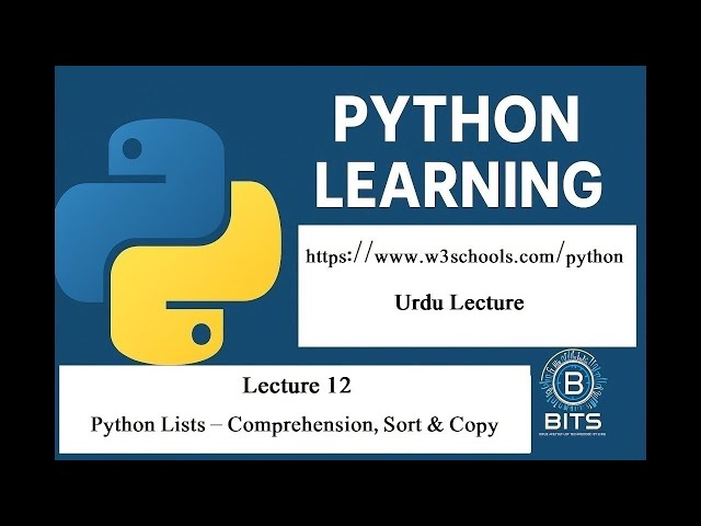 Python Learning in Urdu | W3Schools.com Python Full Course | Live Programming Class in Urdu | Hindi