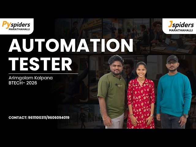 My Placement journey as a Trainee from QSpiders Marathahalli