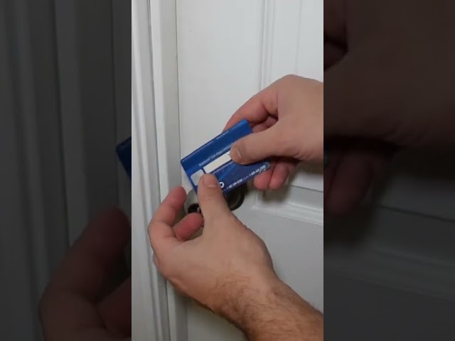 Opening a Locked Door with a Credit Card #shorts