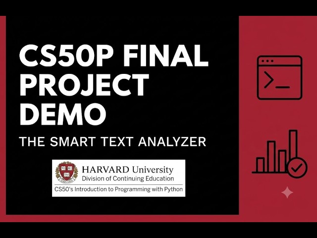 CS50P Final Project - THE SMART TEXT ANALYZER