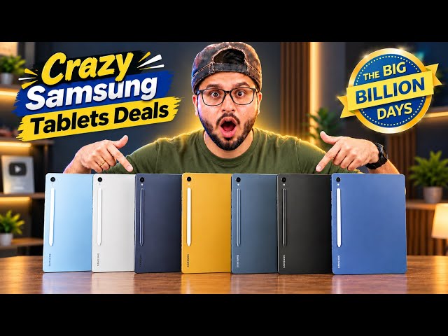 Best Samsung Tablet Deals On Flipkart Big Billion Days⚡️Best Tablets Under 20000, 30000, 35000-50000