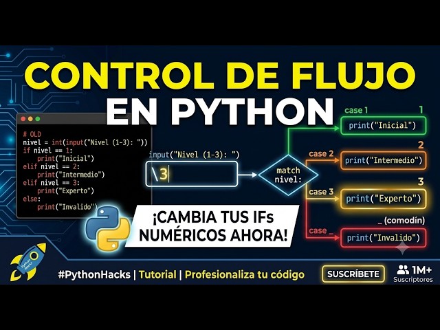 ¡Deja de usar IFs! Aprende MATCH-CASE con números en Python