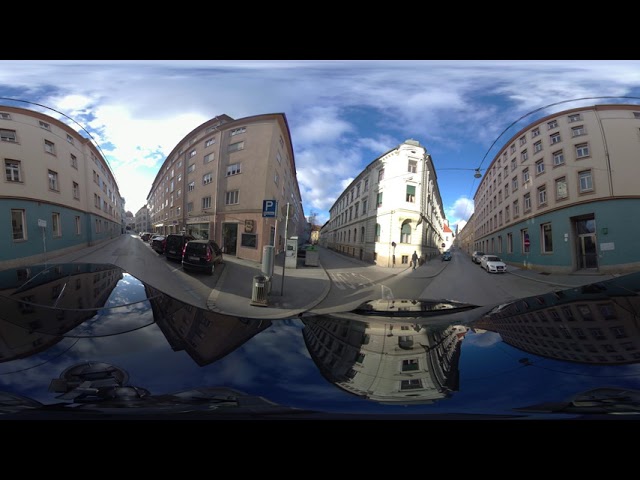 Qoocam8k drive through Graz 360 8k