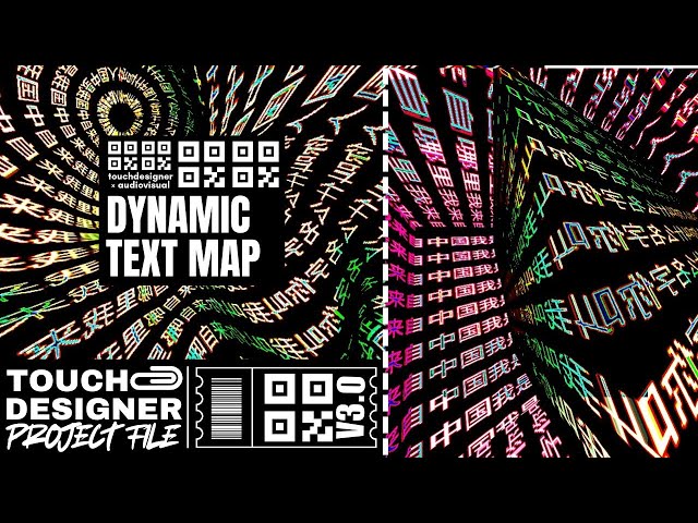 Dynamic Text Map - TOUCHDESIGNER Tutorial