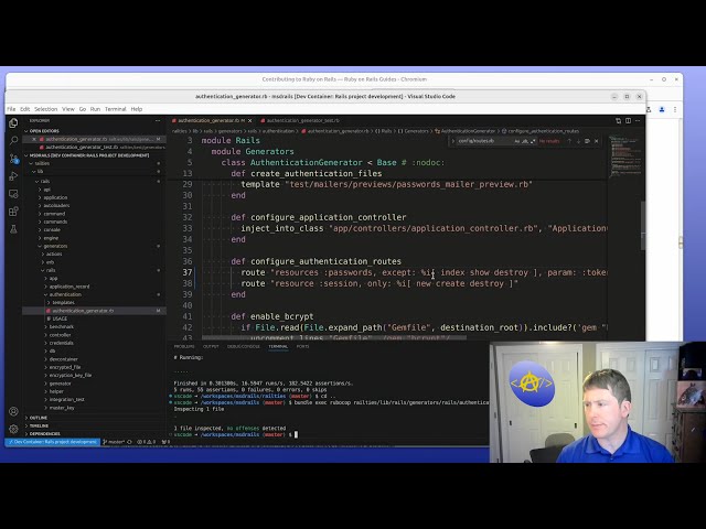 Submit Contributions to Rails for the Authentication Generator and Documentation