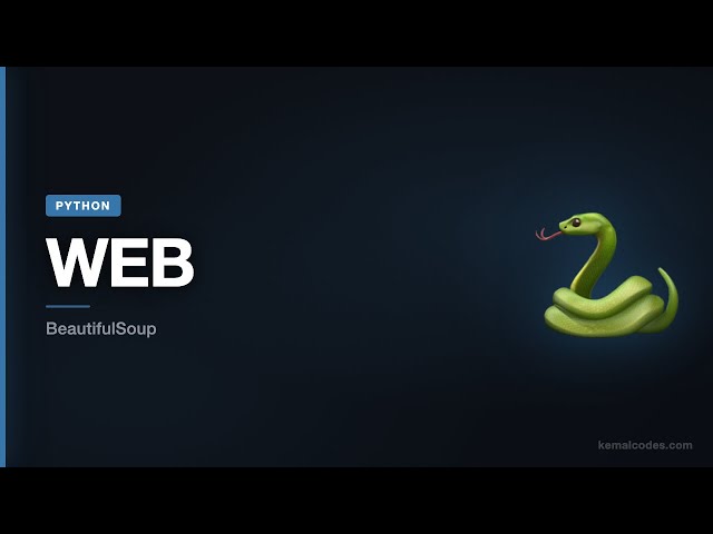 Python Tutorial #24: Python Web Scraper — BeautifulSoup & httpx
