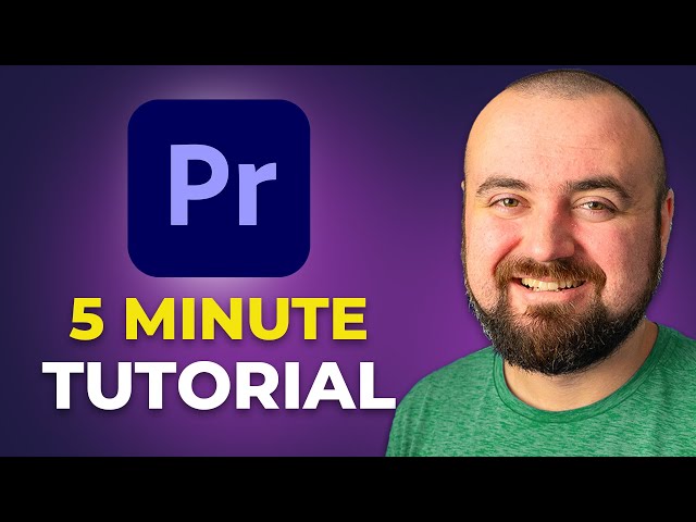 Premiere Pro Tutorial 2026 - Beginner To Pro In 5 Minutes!