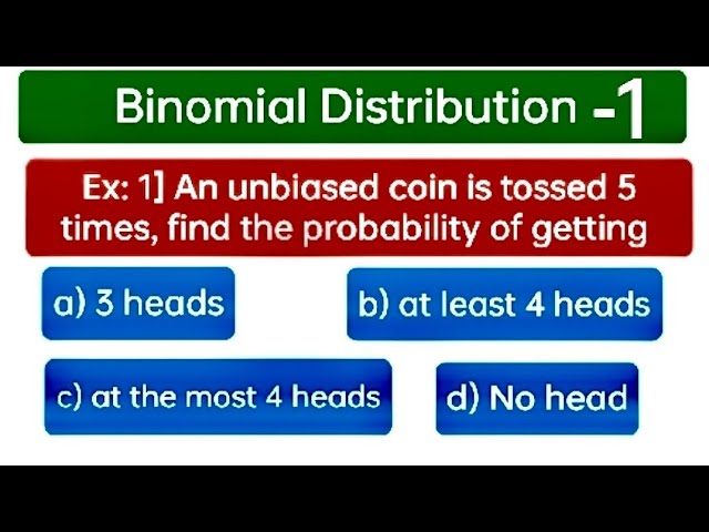 Binomial Distribution | Probability Distribution | Btech | BCOM | BCA|BBA | #maths #olympiadmath
