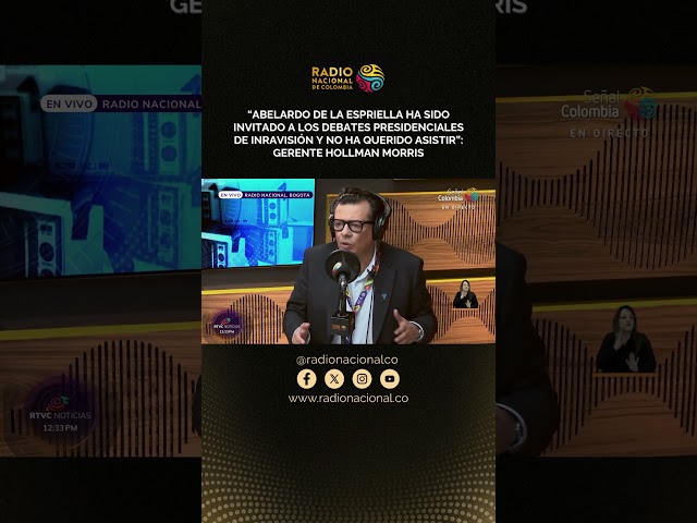 “De la Espriella ha sido invitado a los debates presidenciales de Inravisión y no ha querido venir”