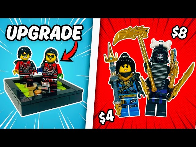 I UPGRADED 15 NINJAGO FIGURES with CUSTOM PIECES...