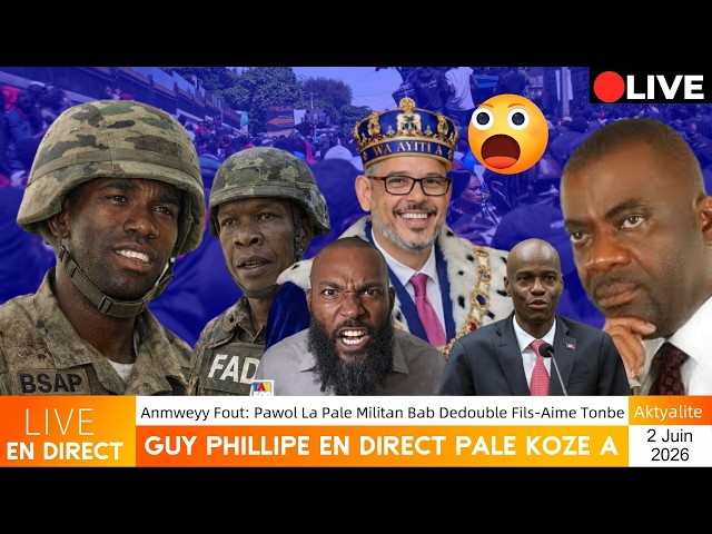 En Direct🛑 Avec Guy Phillipe pwal mache pwan yo, Alix Didier Tonbe!! Militan Bab Dedouble Sou Towo!!