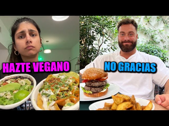 MEN EATING MEAT VS. VEGANS