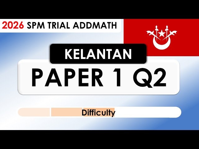 Add Maths KELANTAN 2026 SPM Trial - Paper 1 Question 2