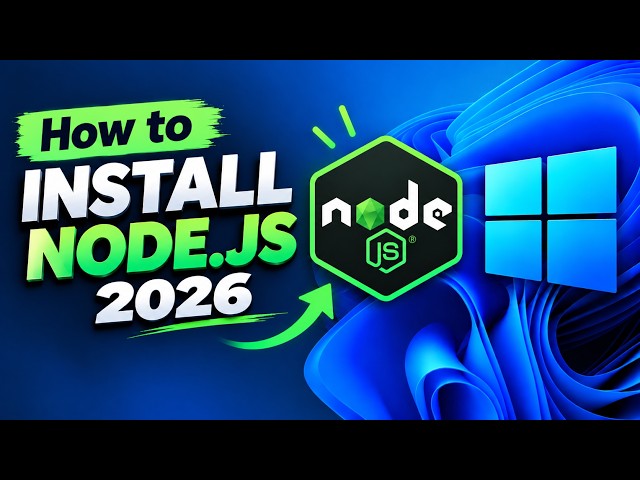 How To Install Node.js on Windows 11 (2026)