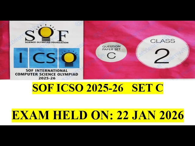 ICSO#SOF#COMPUTER#SCIENCE#Olympiad#grade#Class#2#question#paper#solved#with#answers#set#c#2025#2026#