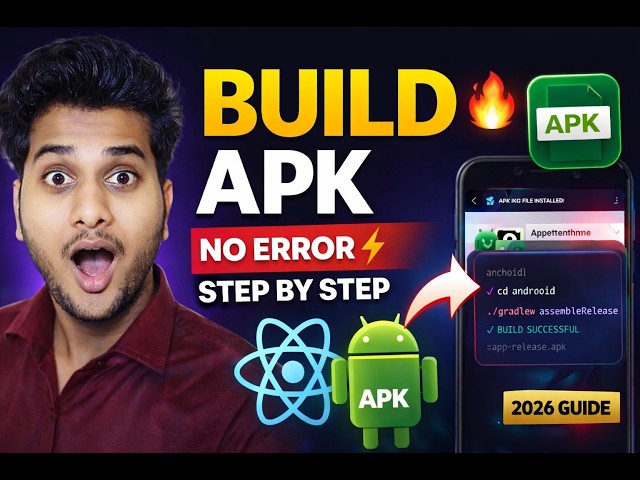 How to Build React Native APK in 10 Minutes (Step by Step) | #reactnative #coding