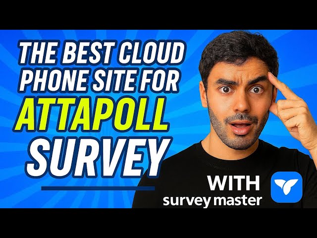 VMOS THE BEST SITE TO GET CLOUD PHONE FOR ATTAPOLL SURVEY AND OTHER SOCIAL MEDIA
