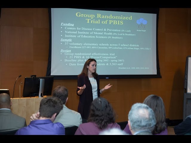 Catherine Bradshaw: "School-Based Prevention of Behavior Problems"