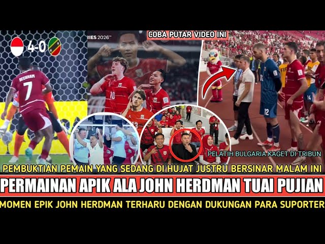 FULL GOAL PARTY INDONESIA VS ST KITTS AND NEVIS‼️John Herdman's Sweet Debut & Beckham Putra's Proof