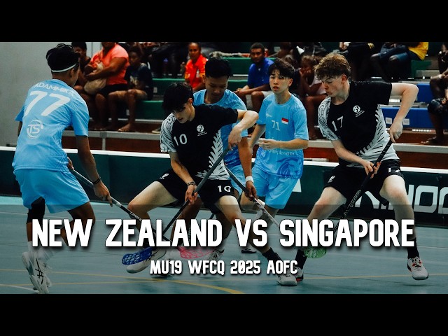 New Zealand VS Singapore 2025 Men's U19 AOFC World Floorball Championships Qualifications Highlights