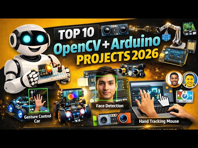 Top 10 OpenCV + Arduino Projects 2026 🤖 | AI & Robotics Ideas for Beginners & Students