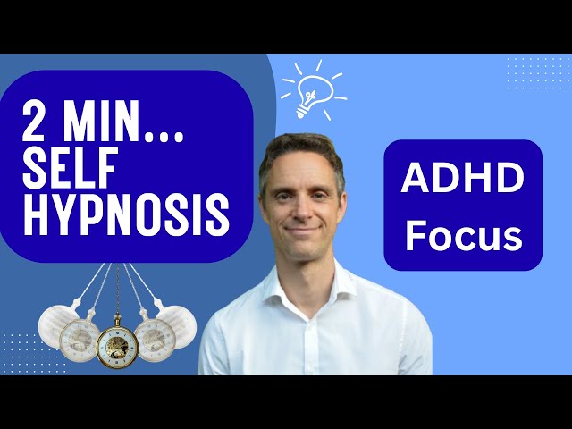 2 Min Self Hypnosis Hack For ADHD Focus | How To Hypnotise Yourself In Seconds
