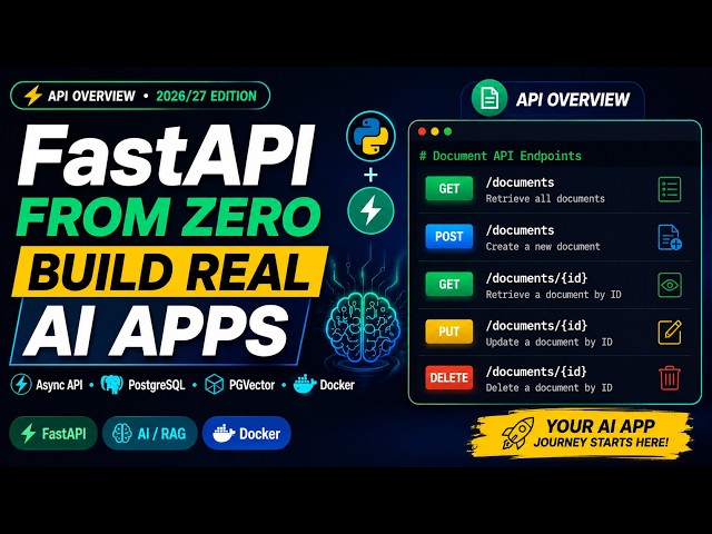 FastAPI Fundamentals: Build Your First AI API | Python FastAPI Course (Episode 2 - Overview of API)