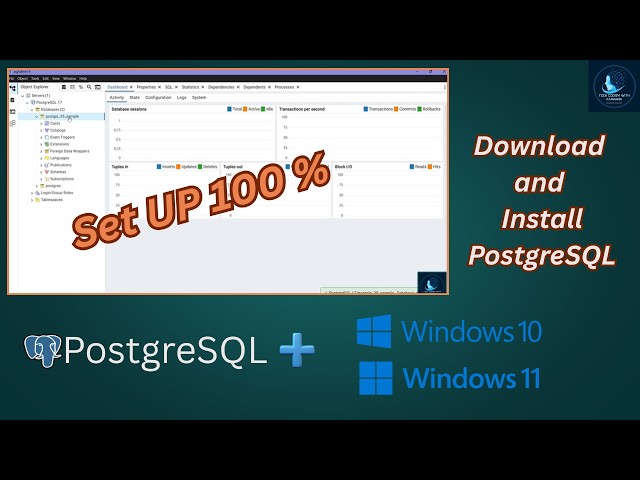 PostgreSQL Installation 2026: Install PostgreSQL + pgAdmin 4 (2026)  | Tech Codism | python