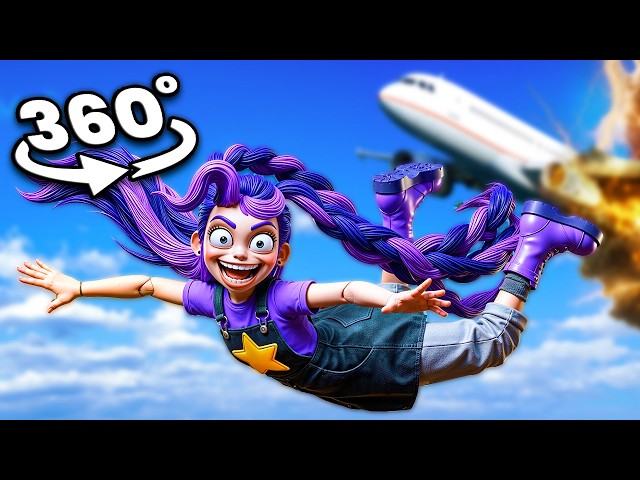 Lily Lovebraids PSYCHO Is Chasing You Mid-Air | Jump or DIE (Scary VR 360° 4K Video)