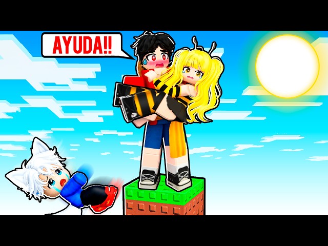Trapped on ONE BLOCK with my CRUSH! 😱💘 Roblox Brookhaven