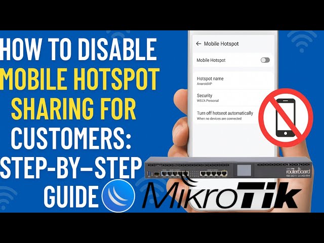 How to Disable Hotspot Sharing for Customers in Mikrotik: Step-by-Step Guide | Change TTL