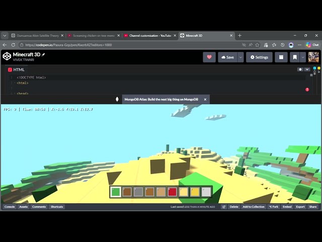 Making Minecraft in JavaScript | 3D Voxel Engine Showcase