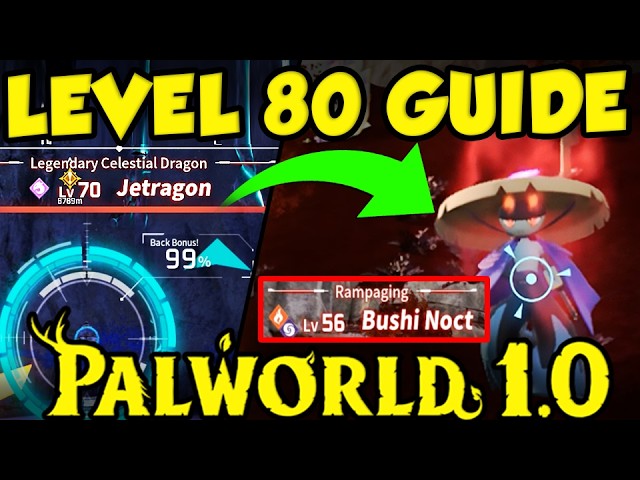 LATEGAME PALWORLD LEVELING GUIDE! FAST Palworld Level 80 Guide / Endgame Palworld Experience Farm