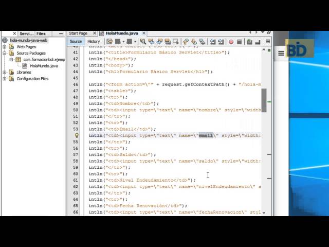 Curso Java EE y Frameworks - Módulo 1: Ejemplo Servlet - Formulario Básico