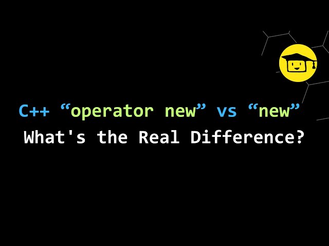 c++ operator new vs new