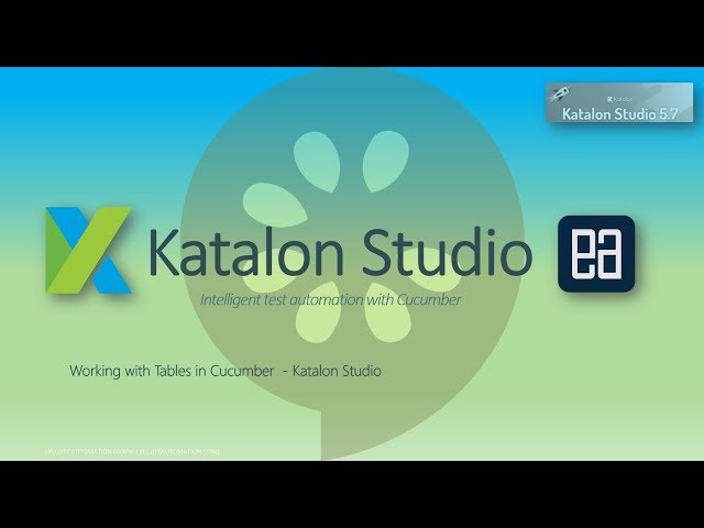 Katalon Studio 5.7 with Cucumber Behavior-Driven Development (BDD) support