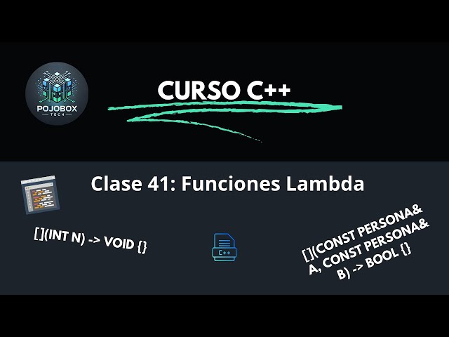 C++ desde Cero a Avanzado | Clase 41: Funciones Lambda