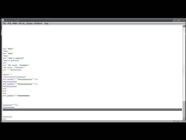 Python Tutorial 6 - Triple Quotes and Nested Quotes