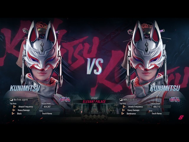 KKOKKOMA 🇰🇷 (Kunimitsu) vs NOBI 🇯🇵 (Kunimitsu) ➤ Tekken 8 High Level Gameplay