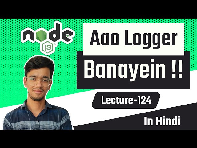 Build a Logger System | Learn Event & OS Module in Node.js | EP-124