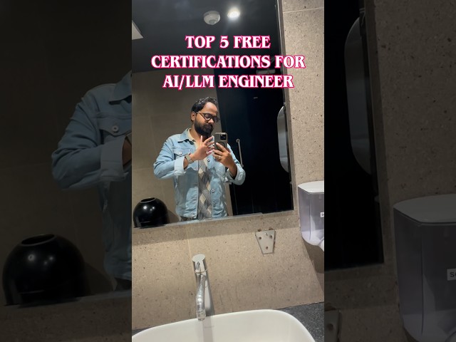 Don't see if you aur not serious. 5 Free Certifications fro AI/LLM Engineer #shorts