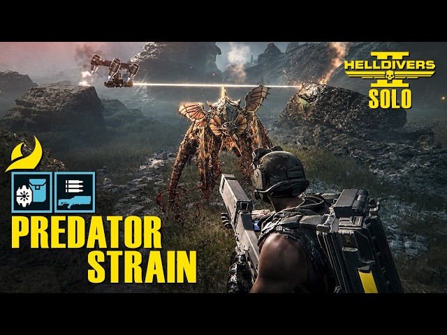 Helldivers 2 – This Build Makes Solo Predator Strain EASY | Deathless Full clear | Super Helldive