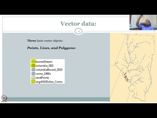 Week 4 : Lecture 18 : Intro to GIS vector data type and QGIS panel
