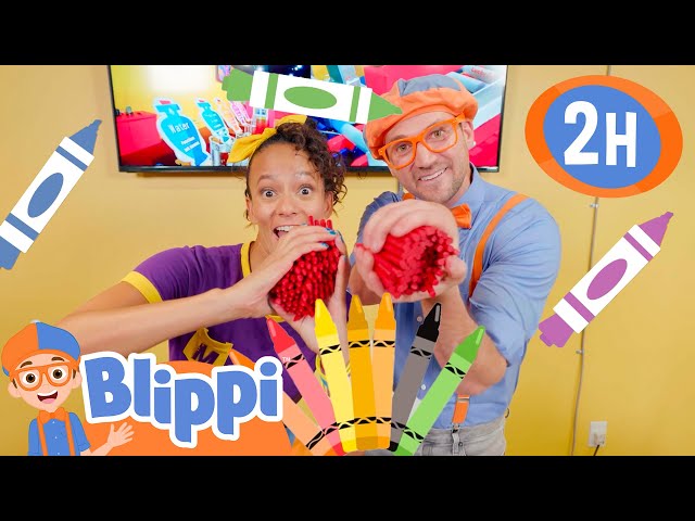 Blippi and Meekah make Crayons ! | Learn and Play Video | Educational Videos for Kids