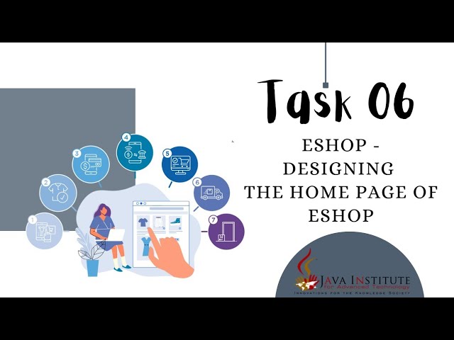 Designing the Home page of eShop | Java Institute 