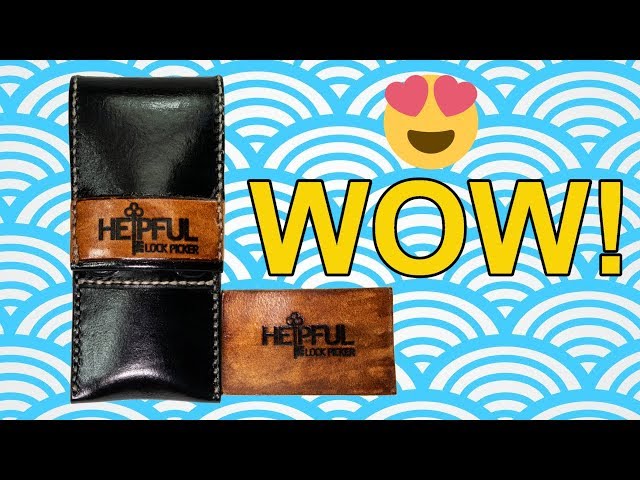 [288] Beautiful Handmade Leather Personalized Lock Picking Case Unboxed!