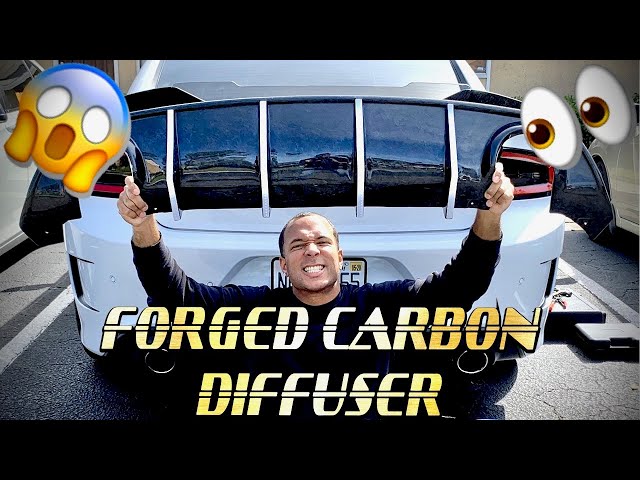 Forged Carbon Diffuser & Carven 5' Exhaust Tips Installation With a Special Guest